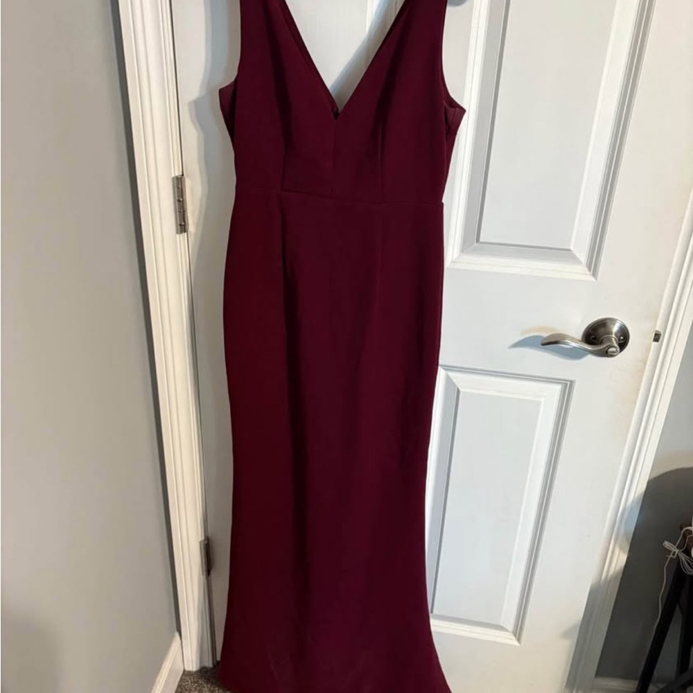 Lulu's Deep Red Maxi Dress